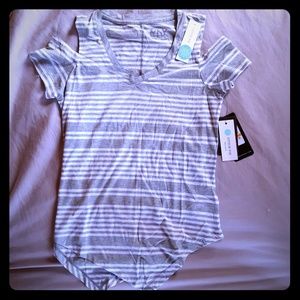 Marc New York cut out sleeve knit top